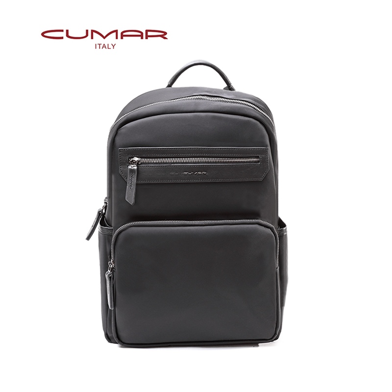CUMAR GORDEN CASUAL 包款-尼龍+頭層牛皮-黑色(0296-J65-01)✿30B001